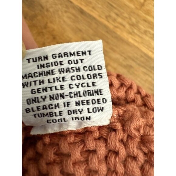 525 AMERICA Born in BKLYN Terracotta Tan Boho Knit Tassle Tie Halter Top XS Beac - Picture 9 of 13